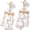 Regal Pearl Chandelier Earrings