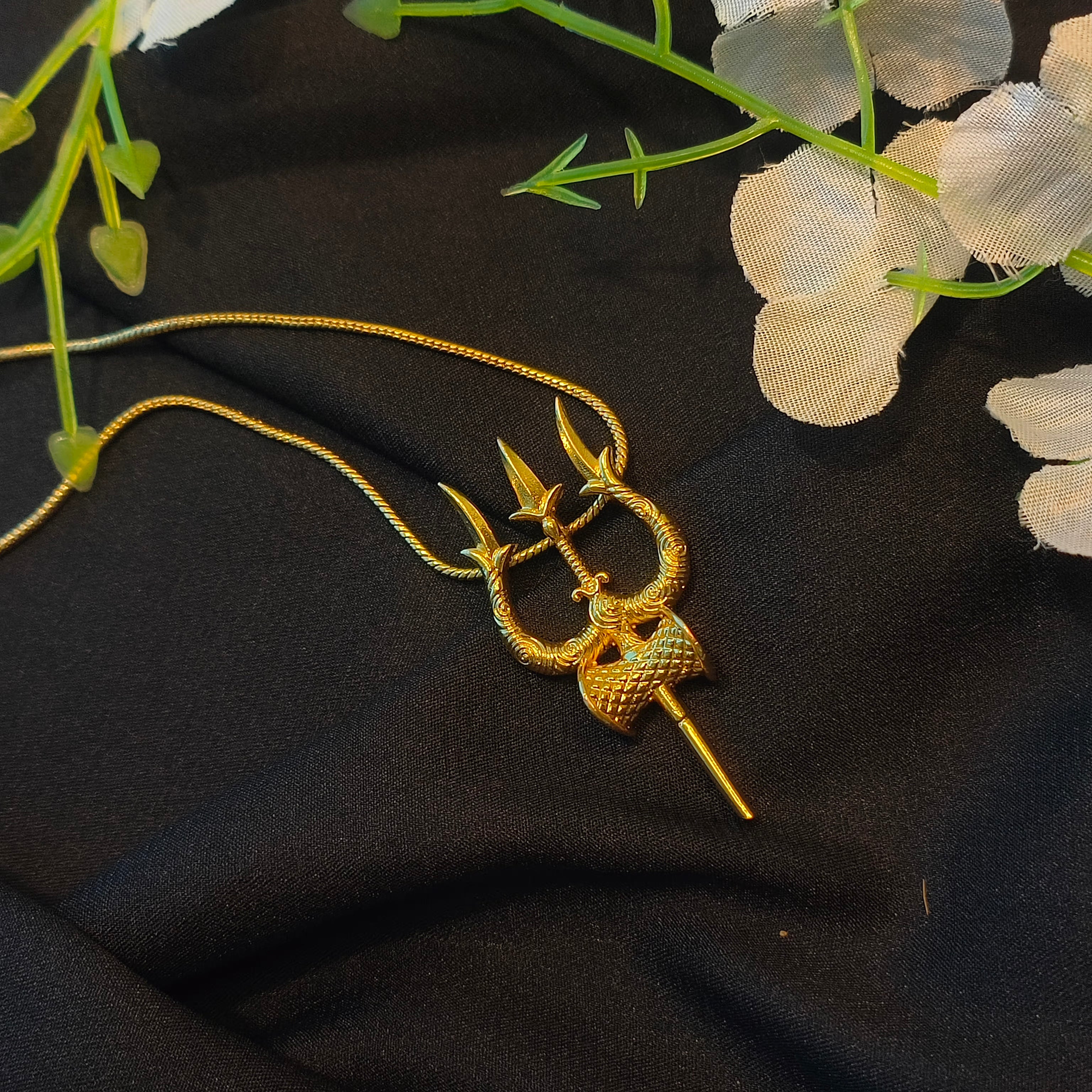 Lord Shiva Trishul Necklace