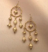 Golden Dreamcatcher Dangler Earrings