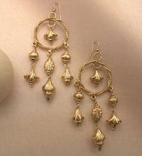 Golden Dreamcatcher Dangler Earrings