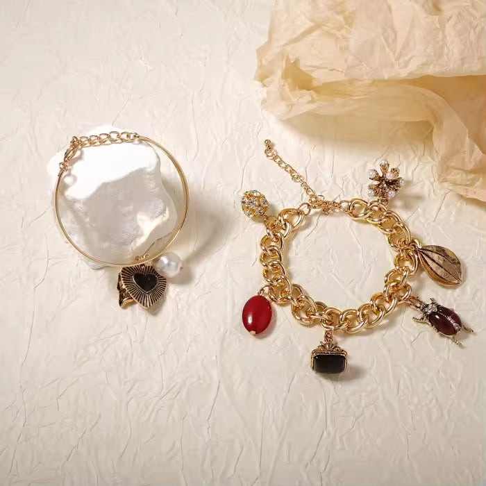 Golden Enchanted Pair Bracelet Set of 2