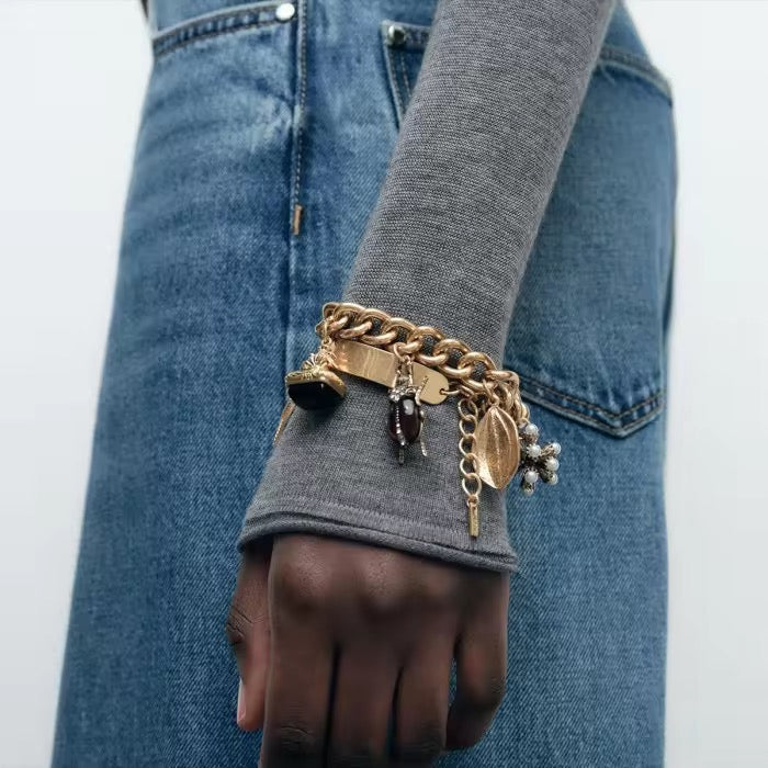 Golden Enchanted Pair Bracelet Set of 2