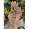 Sublime Snake Beaded-Stone Long Earrings