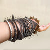 Oxidised Silver Boho Bangles
