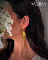 Sparkly Jazz Gold Dangler Earrings