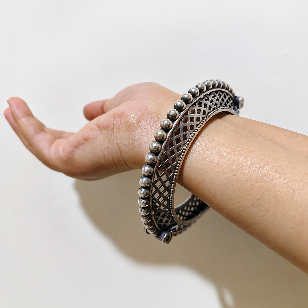 Oxidised Kada Bracelet