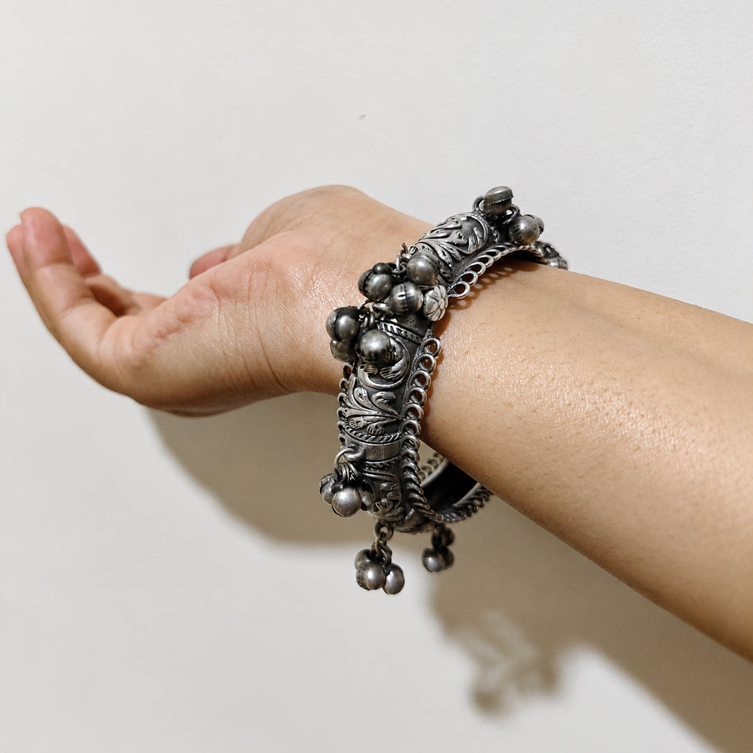 Oxidised Ghungru Bangles