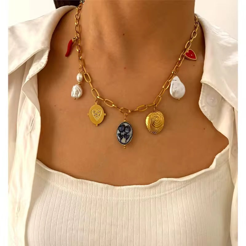 Golden Mini Mood Necklace