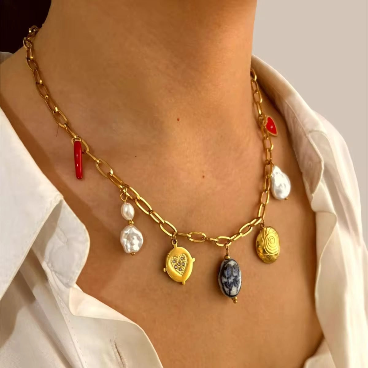 Golden Mini Mood Necklace