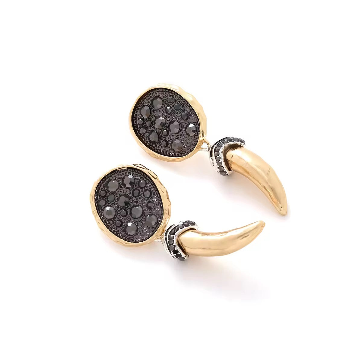 Fang of Obsidian Earrings