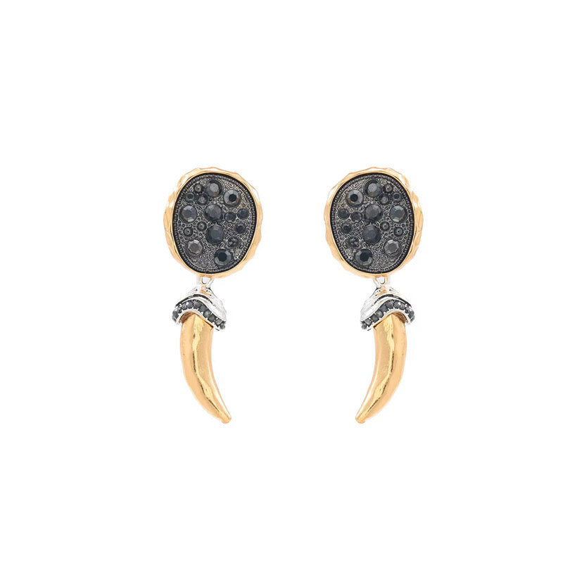 Fang of Obsidian Earrings