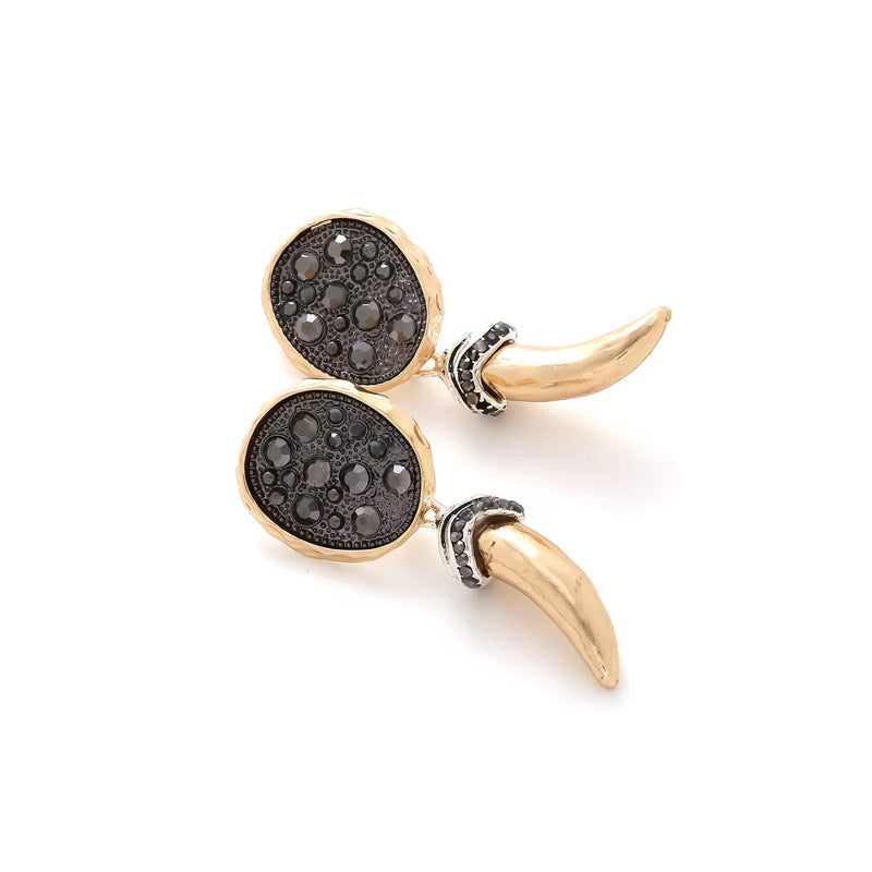 Fang of Obsidian Earrings
