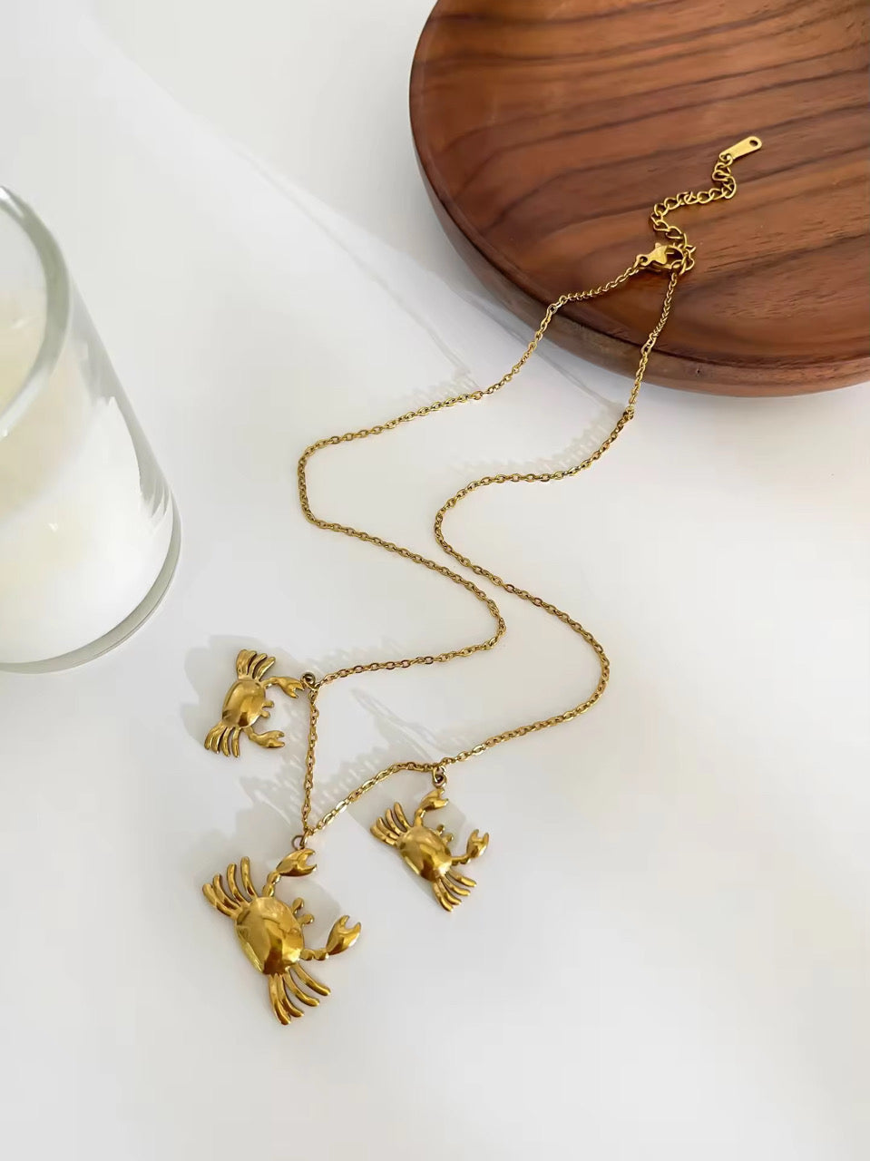 Oh Crab Golden Necklace