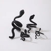 Medusa Black Ring Set of 4
