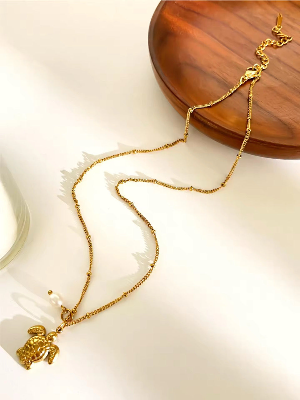 Turtle Tale Golden Necklace