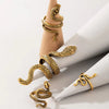 Medusa Golden Ring Set of 4