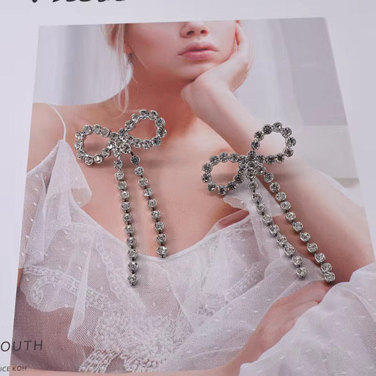 Crystal Tie Earrings