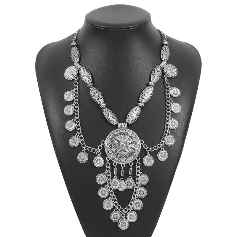 Chunky Gypsy Core Oxidised Necklace