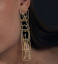 Majestic Golden Statement Earrings