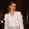 Cascading Ivory Pearls Earring