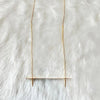 Modern long gold oscillate neckpiece