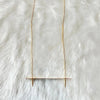 Modern long gold oscillate neckpiece