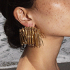 Statement of the Art - Golden Alloy Earrings