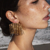 Statement of the Art - Golden Alloy Earrings