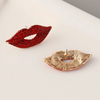 Boldly Vocal - Red Stone Studded Earrings