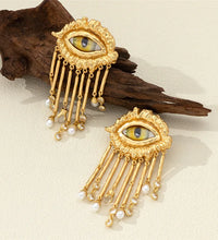 Evil Eye Statement Drop Earrings