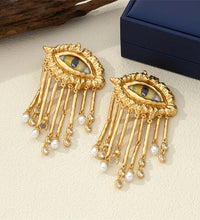 Evil Eye Statement Drop Earrings