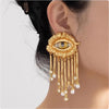 Evil Eye Statement Drop Earrings