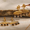 Golden Alloy Danglers with Stones