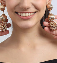 Chic Golden Globe Drop Earrings