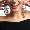 Statement Gold Chandelier Long Earrings