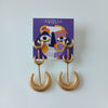 Tri - Half Moon Earrings