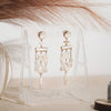Regal Pearl Chandelier Earrings