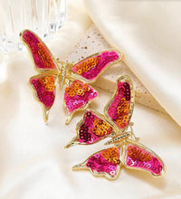 Bold colourful Butterfly Earrings