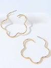 Golden Blooming Alloy Earrings