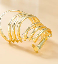 Hear the Hoops - Multiring Golden Ear Cuff