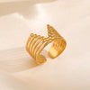 Elegant V Staineless Steel Adjustable Rings