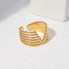 Elegant V Staineless Steel Adjustable Rings
