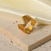 Elegant V Staineless Steel Adjustable Rings