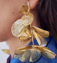 Few Golden leaves Alloy Earrings