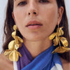 Few Golden leaves Alloy Earrings
