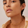 Golden Thin Waves Minimalist Choker Necklace