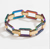Blinging Band - Copper and Crystal Rhinestone Bracelet
