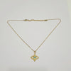 Golden Evil Eye Pendant with Chain