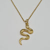 Hisss Charmer - Stainless steel golden chain with pendant