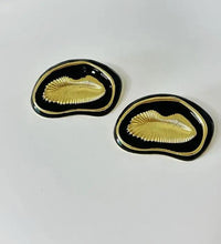 Classy black & golden earrings